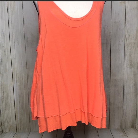 Free People Karmen Coral Oversized Tank NWT - Picture 3 of 7
